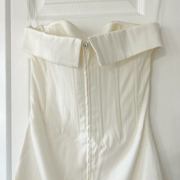 NWOT With Jéan Chloe Corset Mini Dress In White Women’s Size Small - Picture 6 of 10